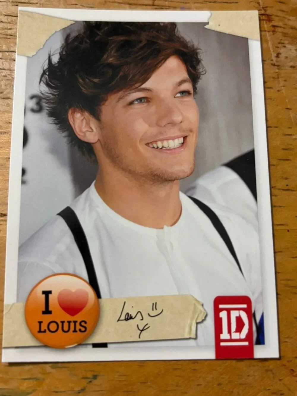 Official One Direction Trading Card Set Louis #24